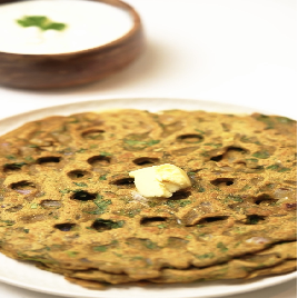 Special Thalipeth Bhajni Aata - a blend of nutritious grains and spices.